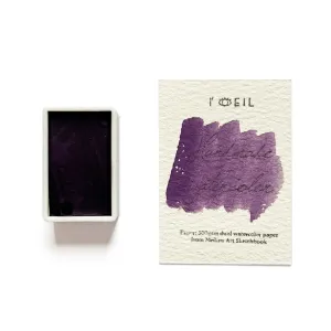 Violet Light - Artist Grade Handmade Honey Based Watercolor Paint Full Pan 3.2ml