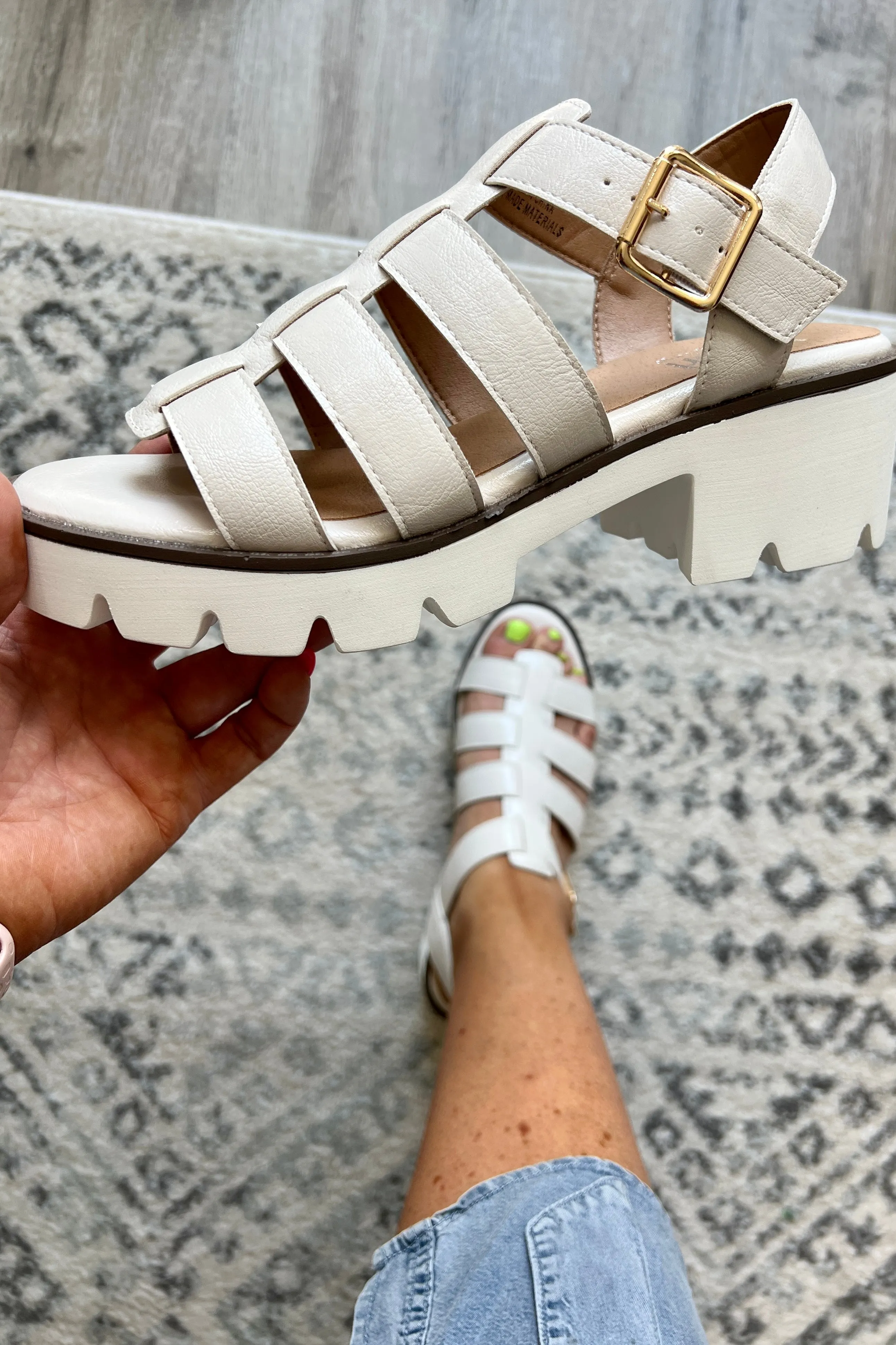 Walk On The Dock Platform Fisherman Sandal