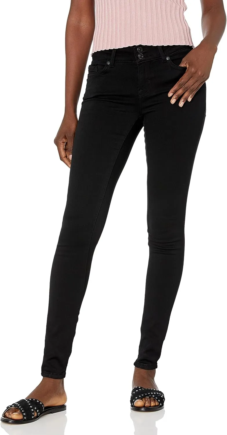 WallFlower Women's Ultra Fit Mid-Rise Insta Soft Denim Juniors Jeans (Also Available in Plus Sizes)