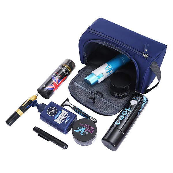 Waterproof Hanging Toiletry Travel Bag - Shaving Kit & Makeup Organizer