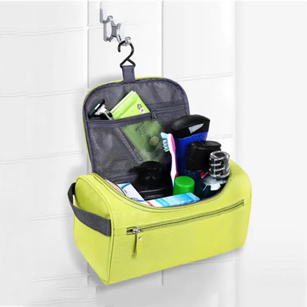 Waterproof Hanging Toiletry Travel Bag - Shaving Kit & Makeup Organizer