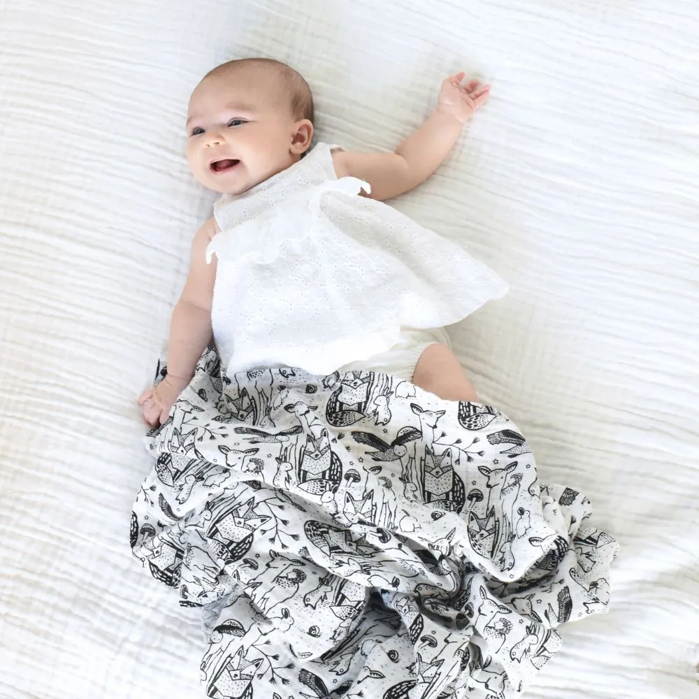 Wee Gallery Organic Muslin Swaddle - Forest