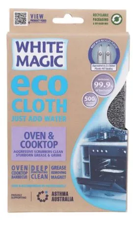 White Magic Microfibre Oven & Cook Top Eco Cloth - Recycled Yarn