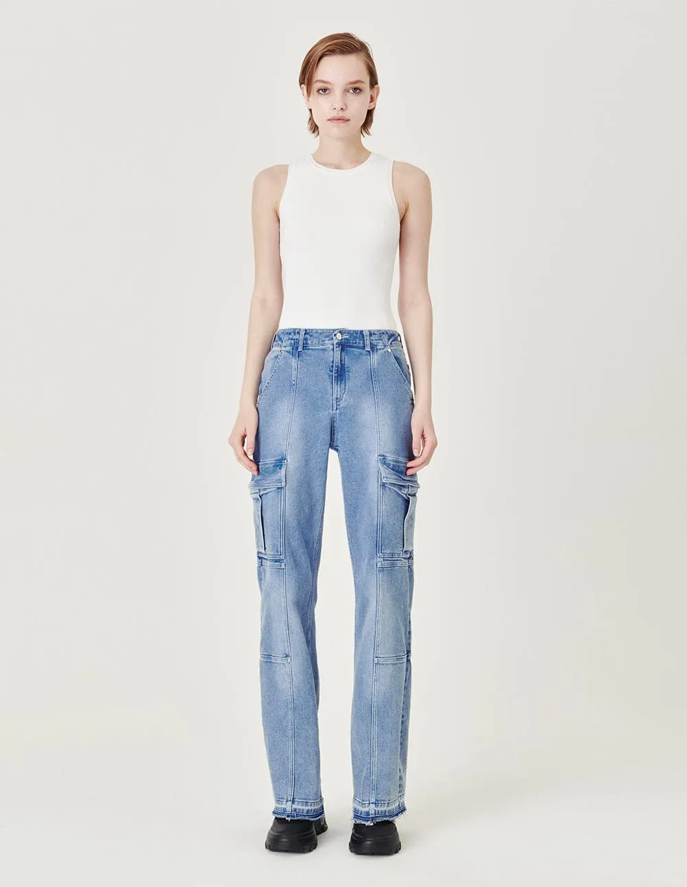 White Racer Knit Camisole