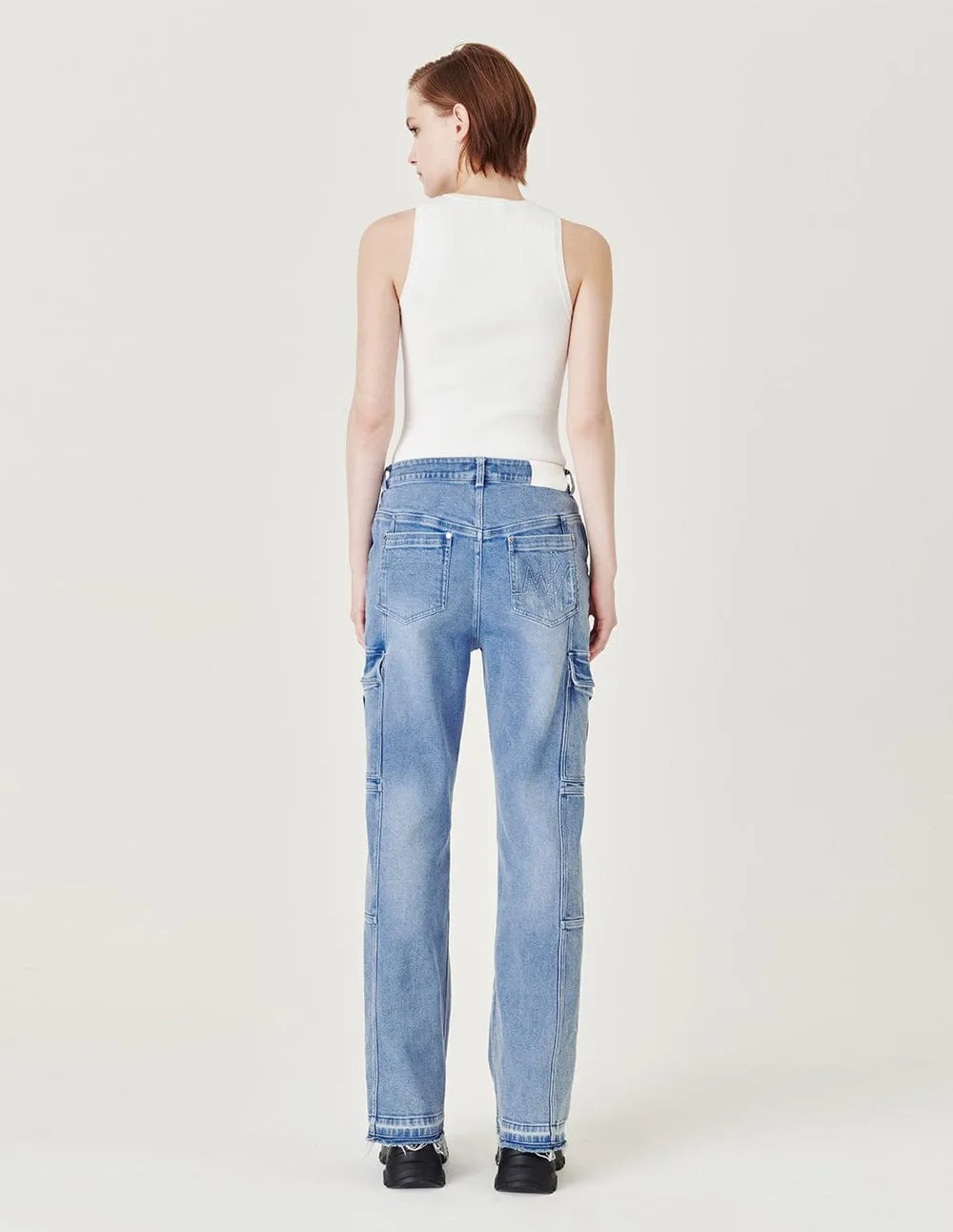 White Racer Knit Camisole