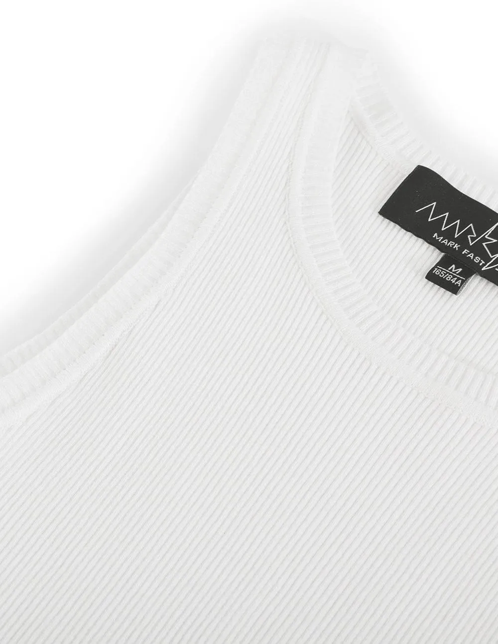White Racer Knit Camisole