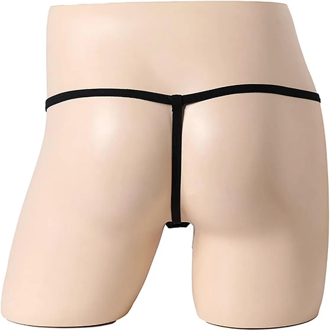 wodceeke Mens Sexy Thongs and G-strings Underwear Sissy Lace Panties Furry T-Back Bikini Briefs Underpants for Sex Naughty