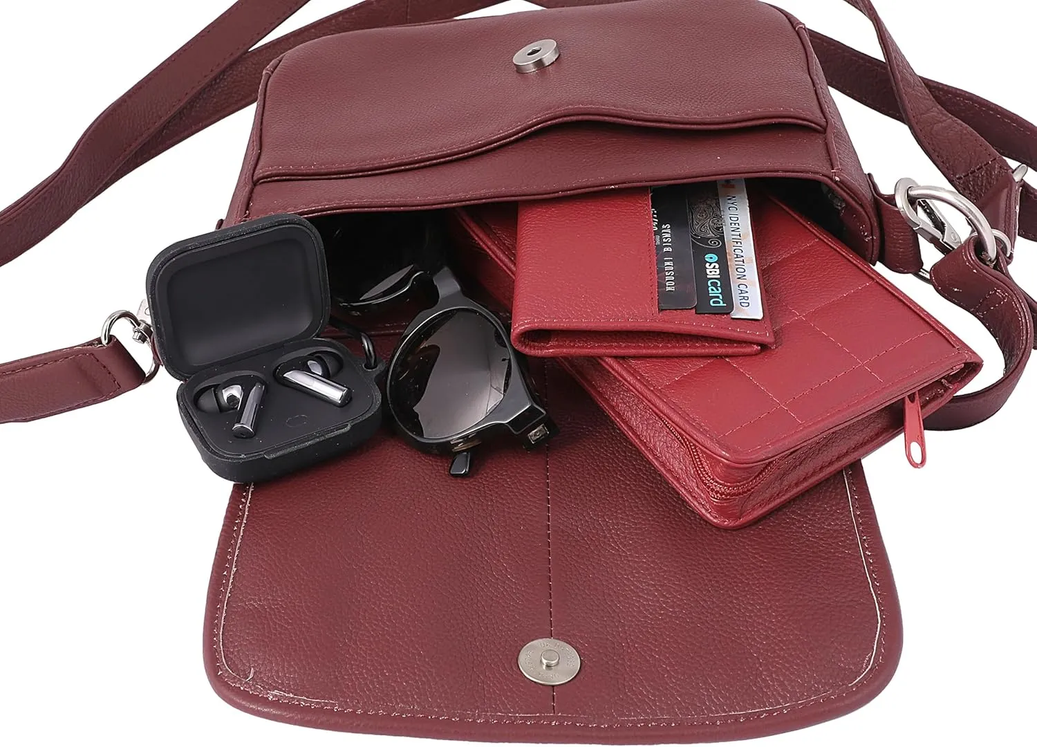 Women Crossbody Bag Leather Shoulder Bag Top Handle Satchel Medium Purse for Ladies