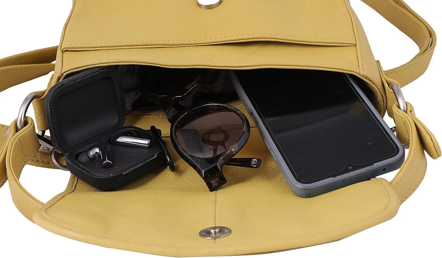 Women Crossbody Bag Leather Shoulder Bag Top Handle Satchel Medium Purse for Ladies