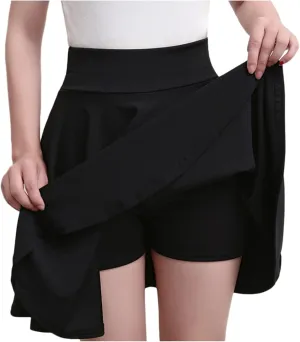 Women Tennis Skirt with Shorts Plus Size Golf Skirts Mini Athletic Skirt High Waist Pleated Skirts Flowy Summer Skirt