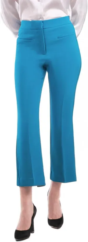 Womens Cropped Pants 2025 Petite Small Size Flared Bootcut High Waist Work Slacks Slim Fit Trousers Office Casual Summer Wear