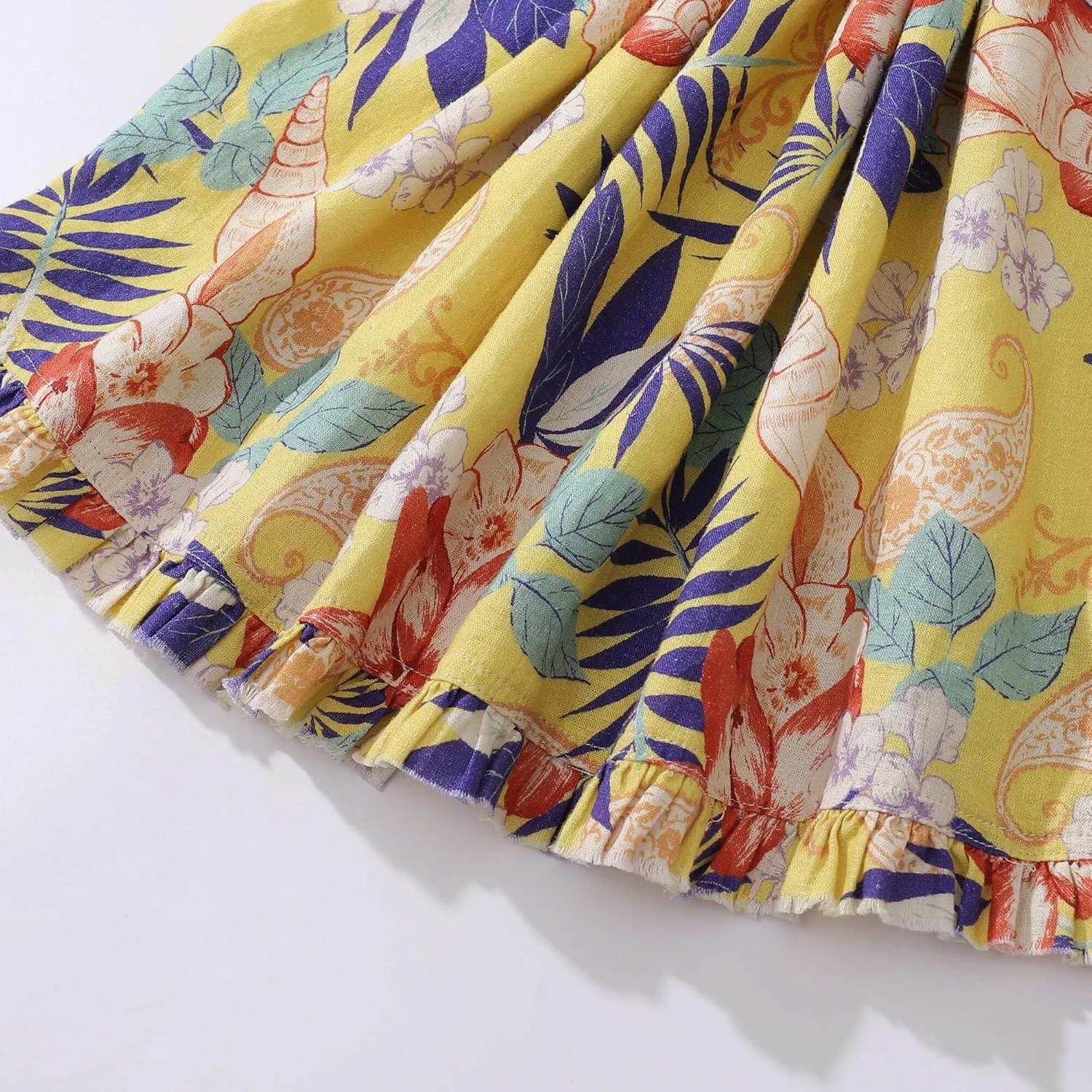 Womens Dress Floral Tropical Print Summer Casual Sunndresses Beach Vacation Party Wear