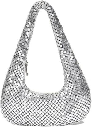 Women's Evening Glitter Clutch Purse Sequin Bling Zipper Wedding Shoulder Bag