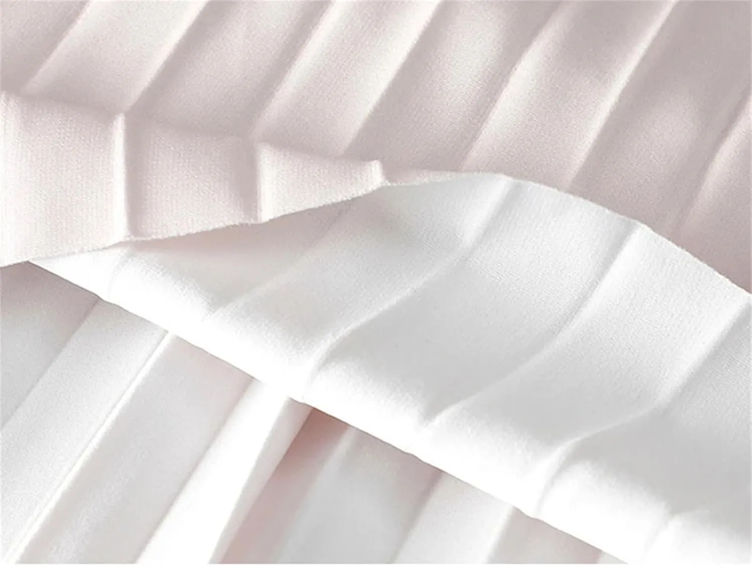 Women's Fashion Gradient Pleated Midi Skirt Casual High Waist Spring Summer Wear