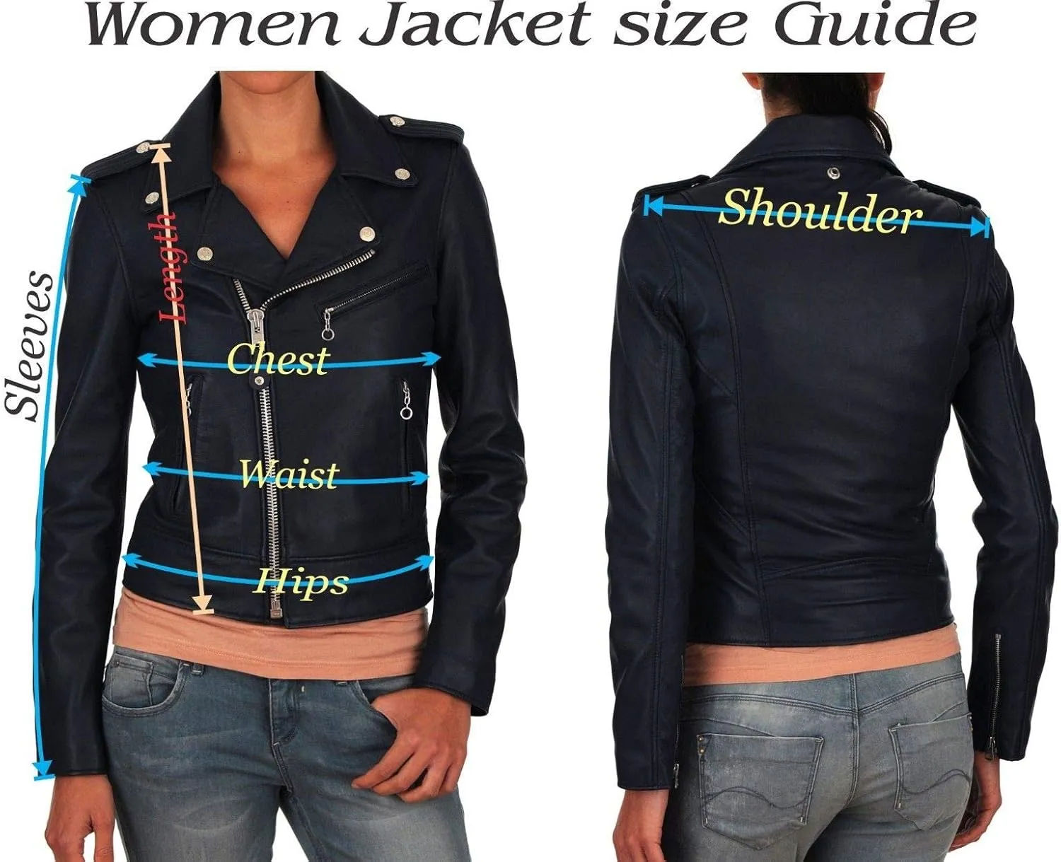 Women's Lambskin Leather Bomber Stylish Biker Outerwear Jacket - Winter Wear - Soft & Smooth Leather Jacket