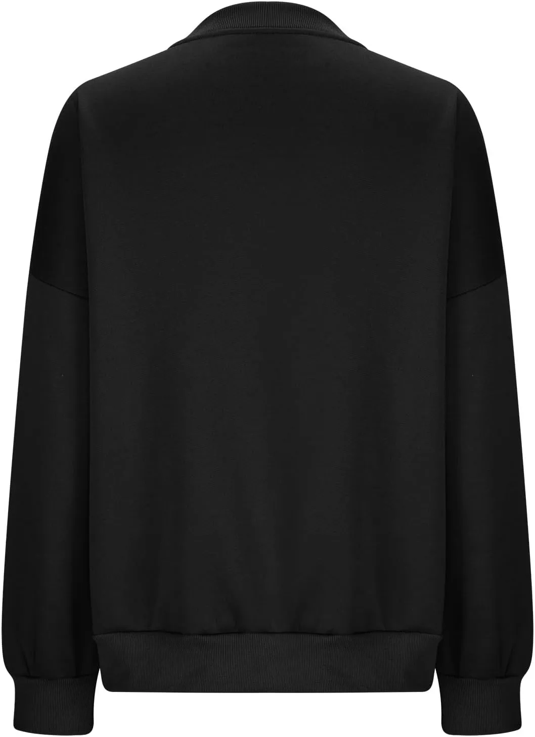Womens Oversized Long Sleeves Casual Shirts Solid Crewneck Pokets Sweatshirt Pullover Loose Tunic Tops Y2K Clothes