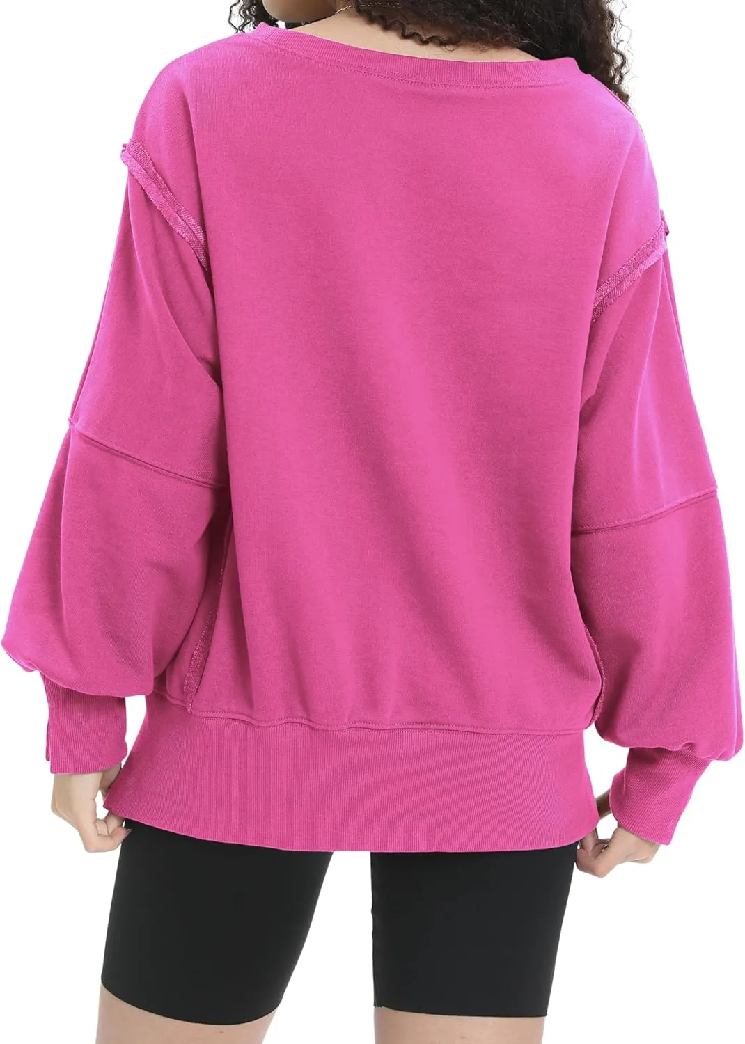Womens Oversized Sweatshirt Crewneck Pullover Cute Long Sleeve Tops Fall Outfits