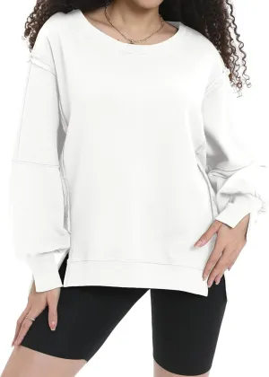 Womens Oversized Sweatshirt Crewneck Pullover Cute Long Sleeve Tops Fall Outfits