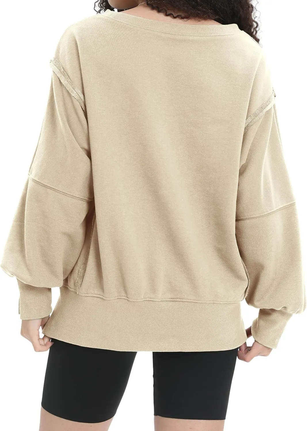 Womens Oversized Sweatshirt Crewneck Pullover Cute Long Sleeve Tops Fall Outfits