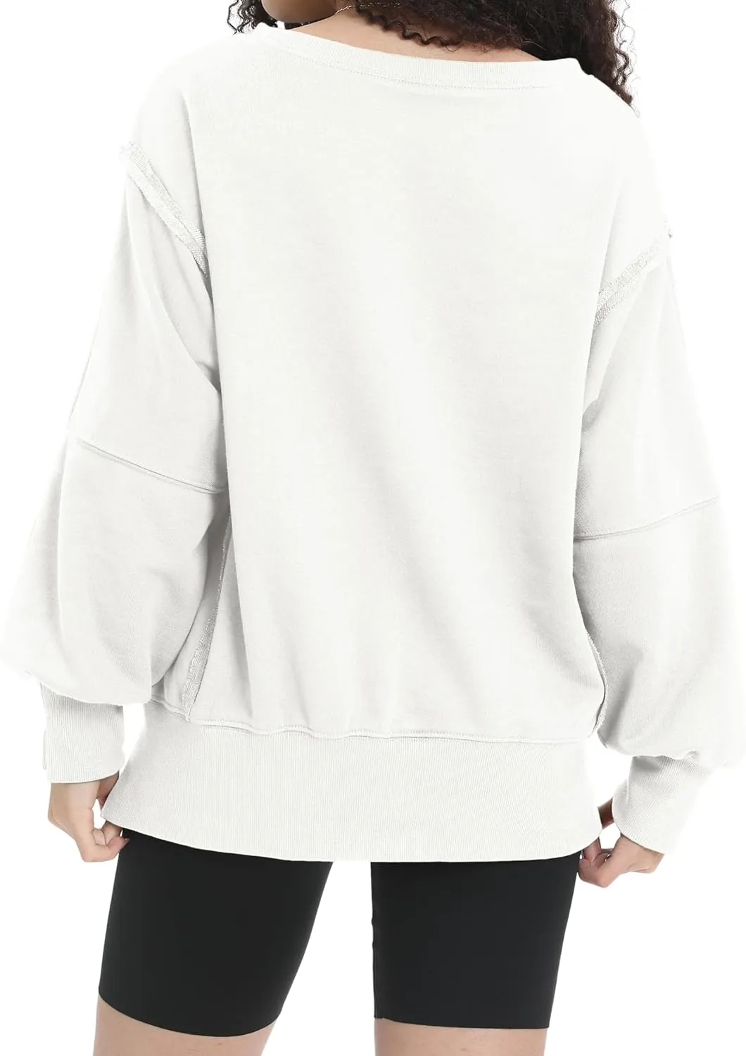 Womens Oversized Sweatshirt Crewneck Pullover Cute Long Sleeve Tops Fall Outfits