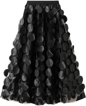 Women's Sequin Tulle Skirt A-Line Pleated Elastic High Waist Mesh Ballet Prom Party Skirt Sparkly Tutu Midi Skirts Clubwear