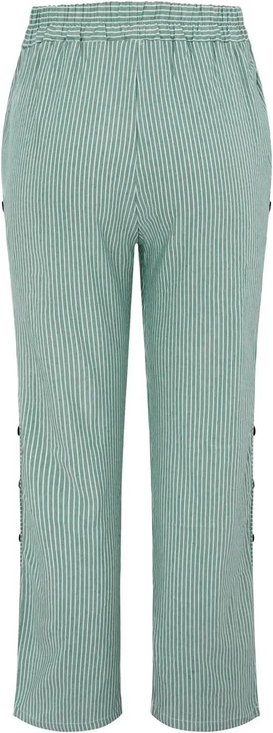 Womens Wide Leg Pants Leg Pants Fashion Drawstring Elastic Trousers Comfy Straight Long Fall Fashion Outfits