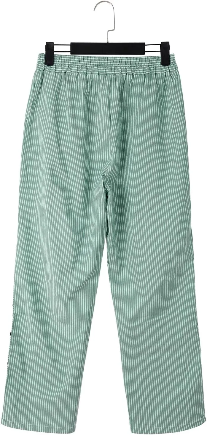Womens Wide Leg Pants Leg Pants Fashion Drawstring Elastic Trousers Comfy Straight Long Fall Fashion Outfits