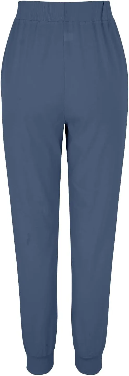 Womens Wide Leg Sweatpants Winter Joggers Work Thermal with Pockets Barrel Pants High Waisted