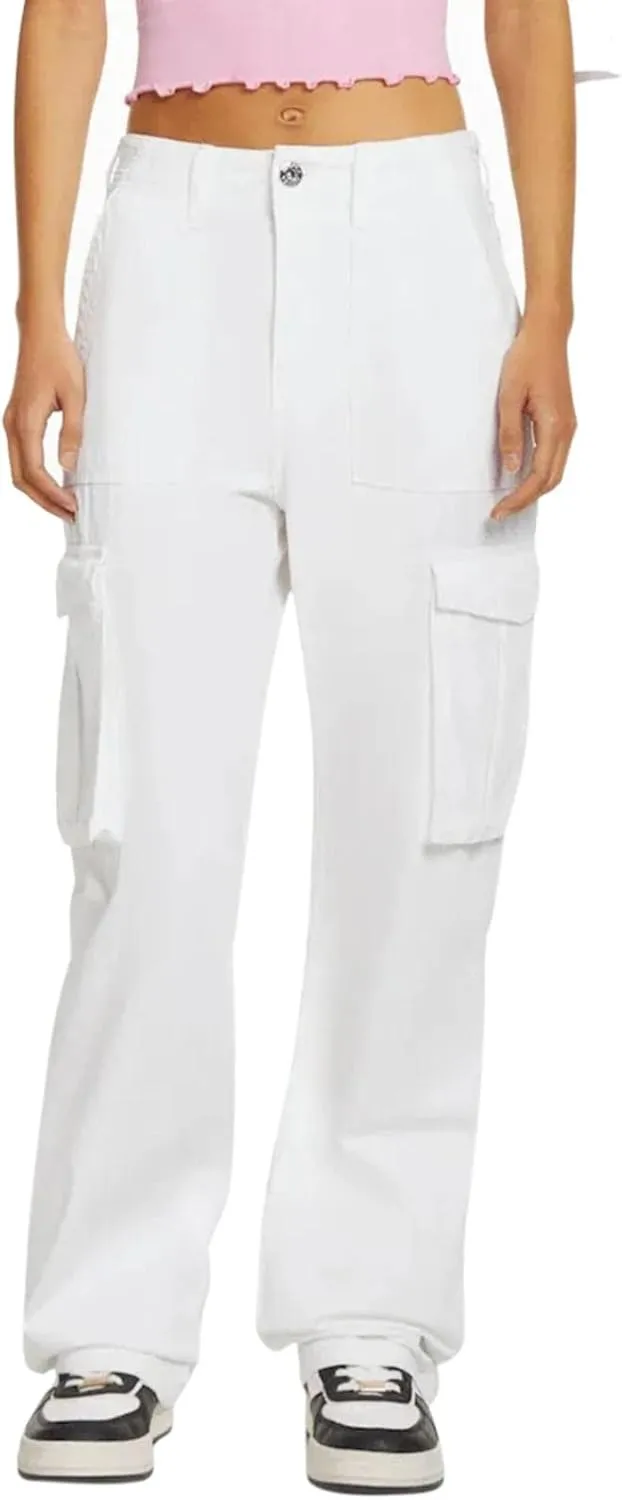 Womens Wide Leg Sweatpants Winter Streetwear Outfits Thermal with Pockets Elastic Waist Fleece Lined