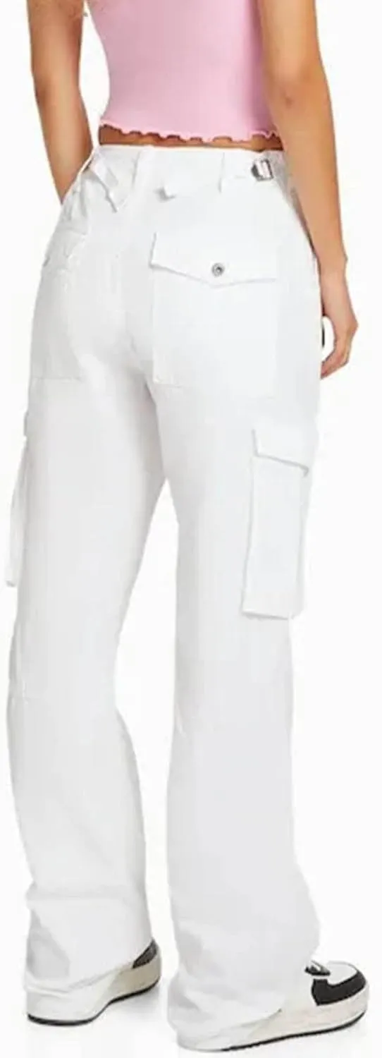 Womens Wide Leg Sweatpants Winter Streetwear Outfits Thermal with Pockets Elastic Waist Fleece Lined