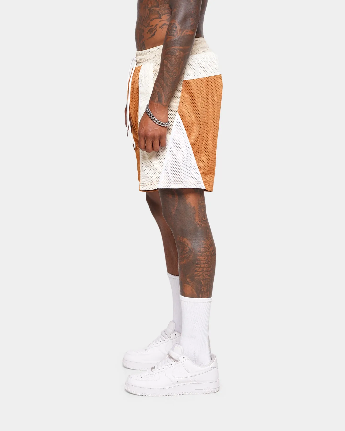 XXIII Thomas Colour Block Shorts Brown/Beige