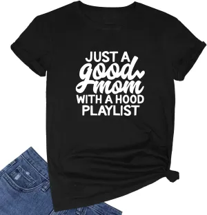 YITAN Women Cute Funny Graphic Summer Tee Cotton Short Sleeve Crewneck T Shirts