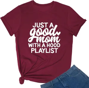 YITAN Women Cute Funny Graphic Summer Tee Cotton Short Sleeve Crewneck T Shirts