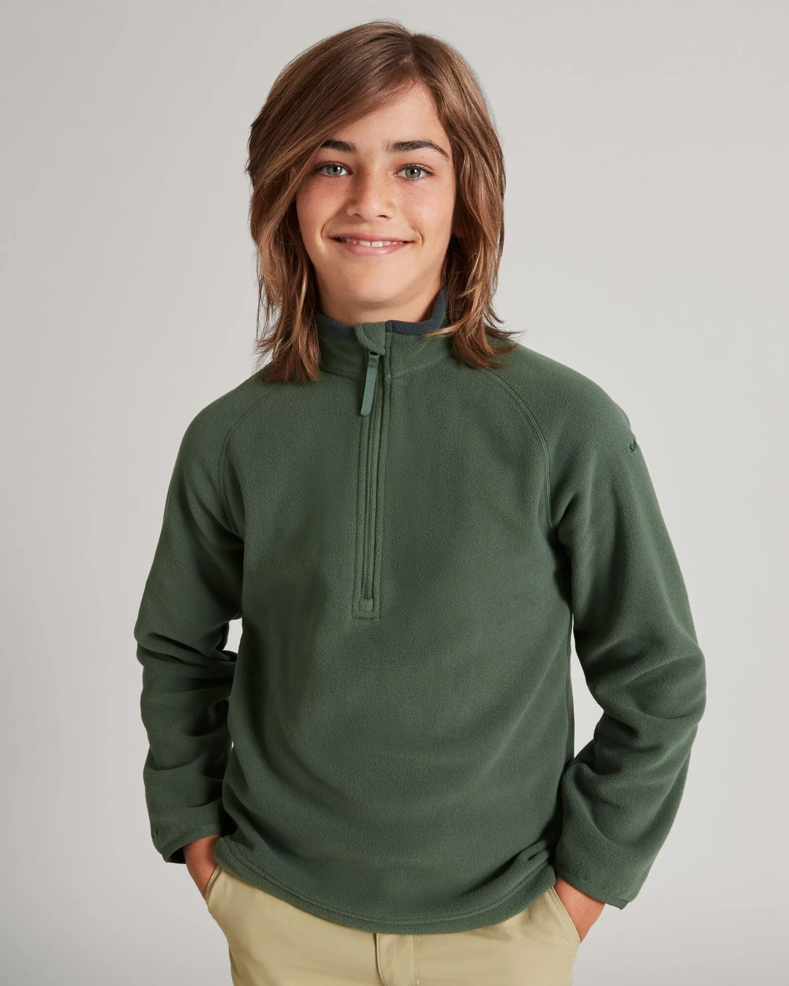 Youth Ridge 100 PrimaLoft Bio Pullover - Thyme