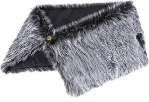 Zcargel Women's Viking Cloak Faux Fur Shoulder Collar For Viking Queen Costume Halloween Cloak Winter Warm Shoulder Wrap