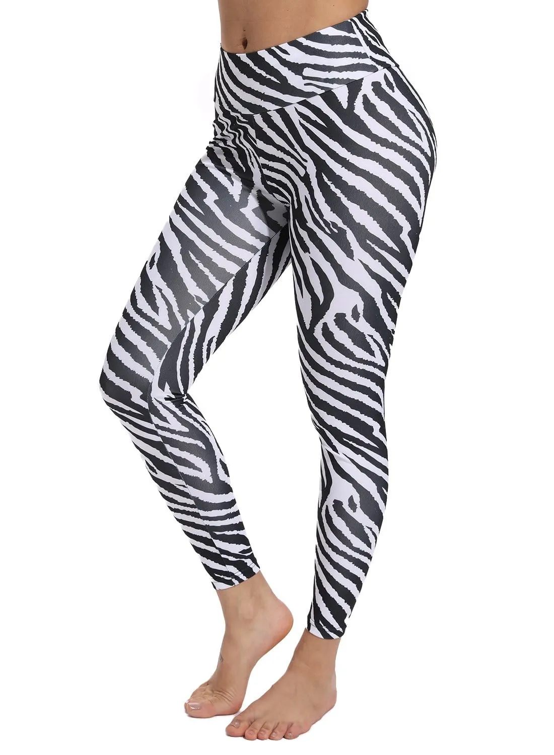 Zebra Print Training Workout Yoga Pants