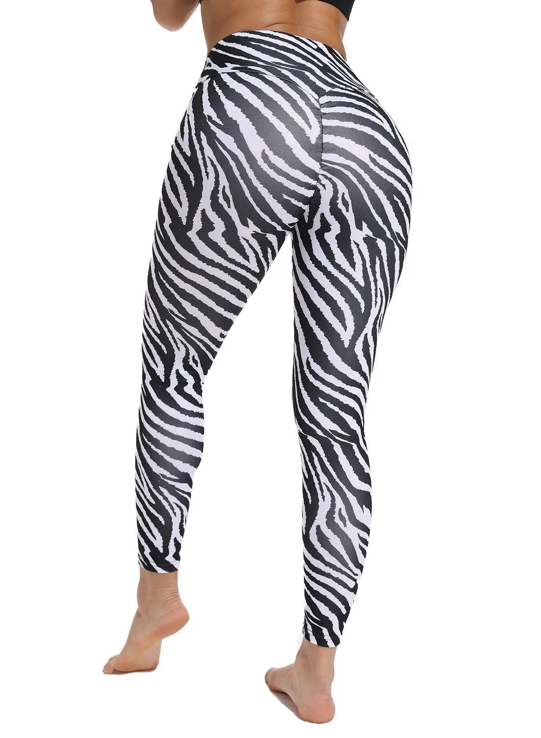 Zebra Print Training Workout Yoga Pants