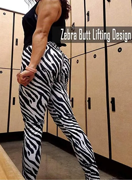 Zebra Print Training Workout Yoga Pants