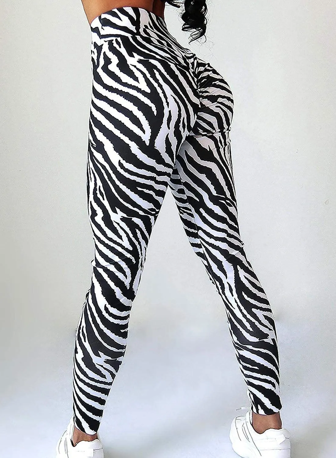 Zebra Print Training Workout Yoga Pants