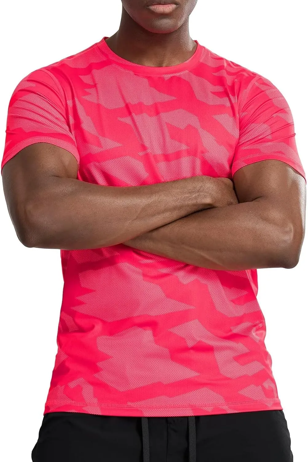 Zengjo Mens Athletic Shirts Short Sleeve Quick Dry Running Workout T-Shirt Moisture Wicking Performance Tee