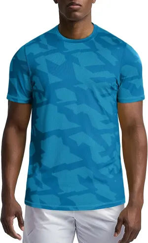 Zengjo Mens Athletic Shirts Short Sleeve Quick Dry Running Workout T-Shirt Moisture Wicking Performance Tee