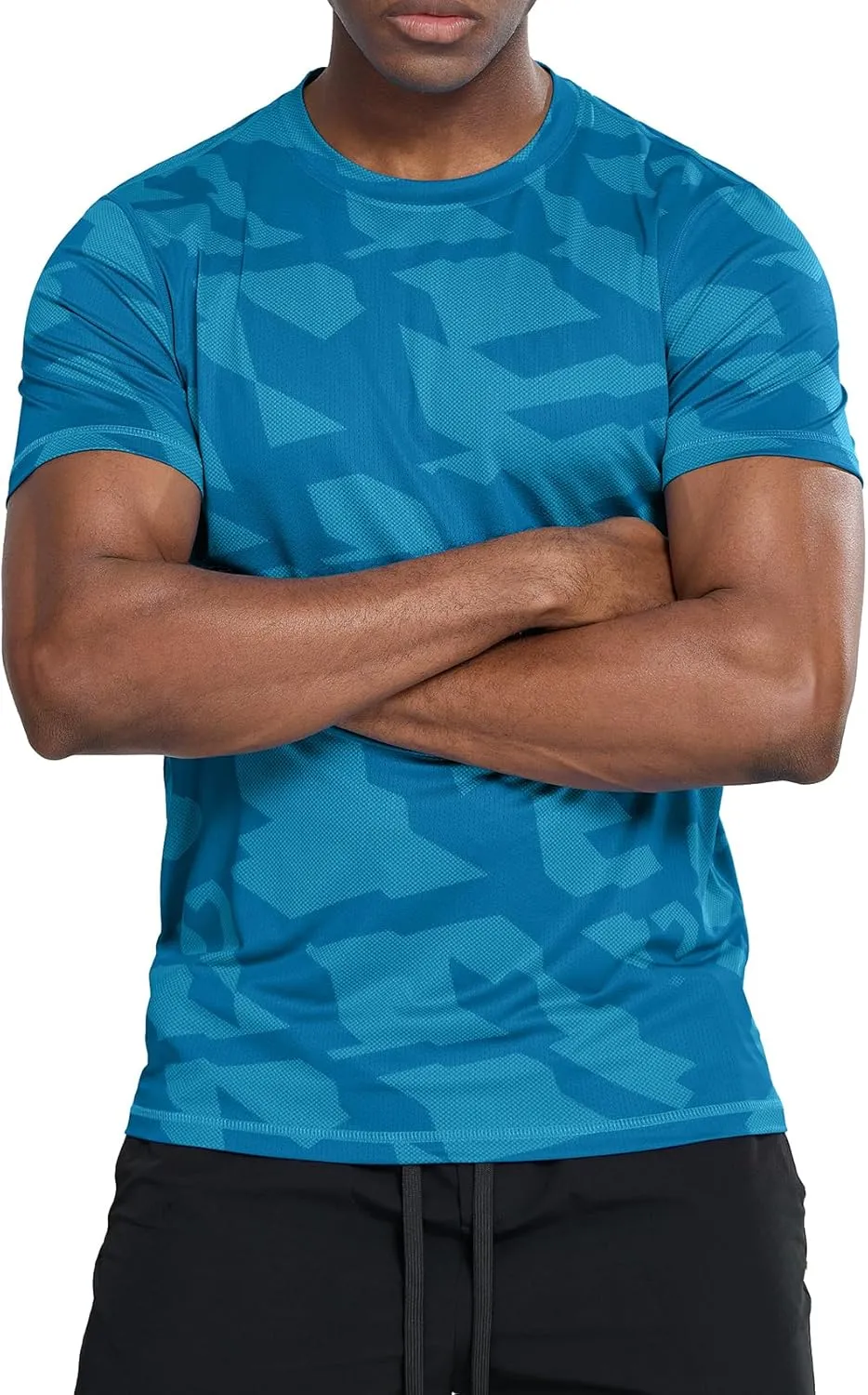 Zengjo Mens Athletic Shirts Short Sleeve Quick Dry Running Workout T-Shirt Moisture Wicking Performance Tee