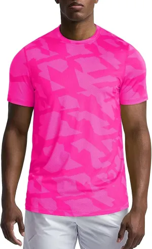 Zengjo Mens Athletic Shirts Short Sleeve Quick Dry Running Workout T-Shirt Moisture Wicking Performance Tee