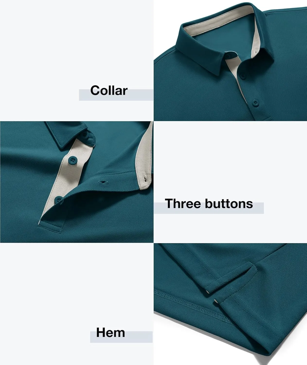 ZITY Mens Golf Polo Shirts Short Sleeve Quickly Dry Performance Collared Polo Tennis Casual Shirt for Men