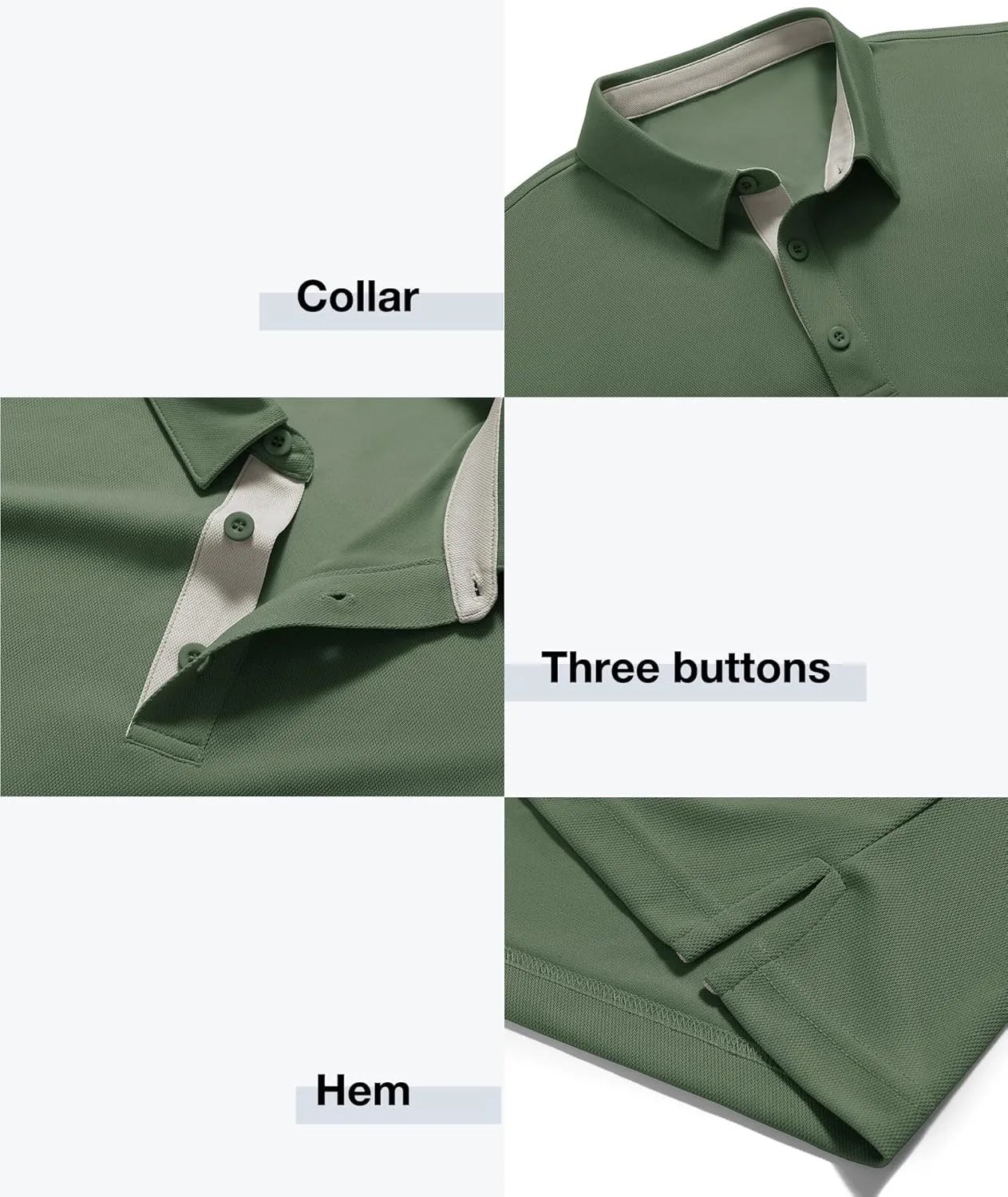 ZITY Mens Golf Polo Shirts Short Sleeve Quickly Dry Performance Collared Polo Tennis Casual Shirt for Men